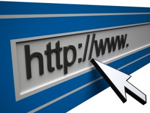 Arrow pointing to websute URL: http:/www.