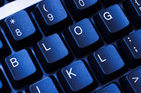 Blog--Letters spelled out on blue keyboard2