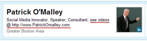 Patrick O'Malley LinkedIn profile