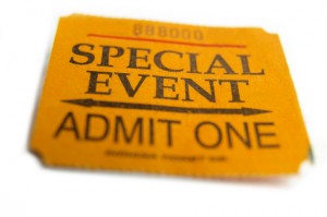 Special Event Admit One ticket