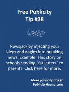 Free Publicity Tip 28--Newsjack