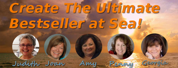 Cruise at Sea banner with 5 book publishing experts