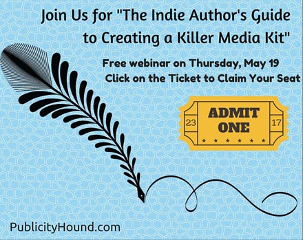 Registration ticket for author media kit webinar
