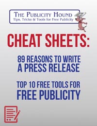 Cheat Sheets--89 Reasons and Top 10 Publicity Tools 2