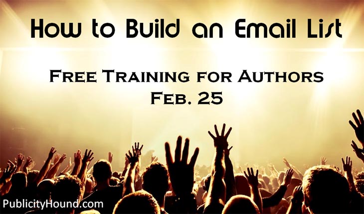 How to Build an Email List Free Training for Authors