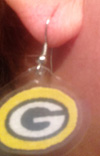 Green Bay Packers earring
